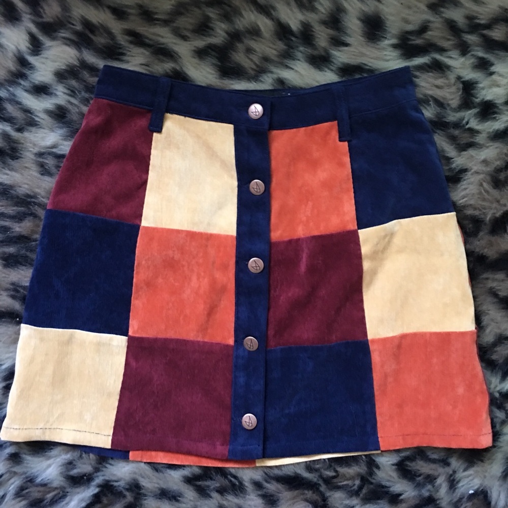 MinkPink Patchwork Skirt